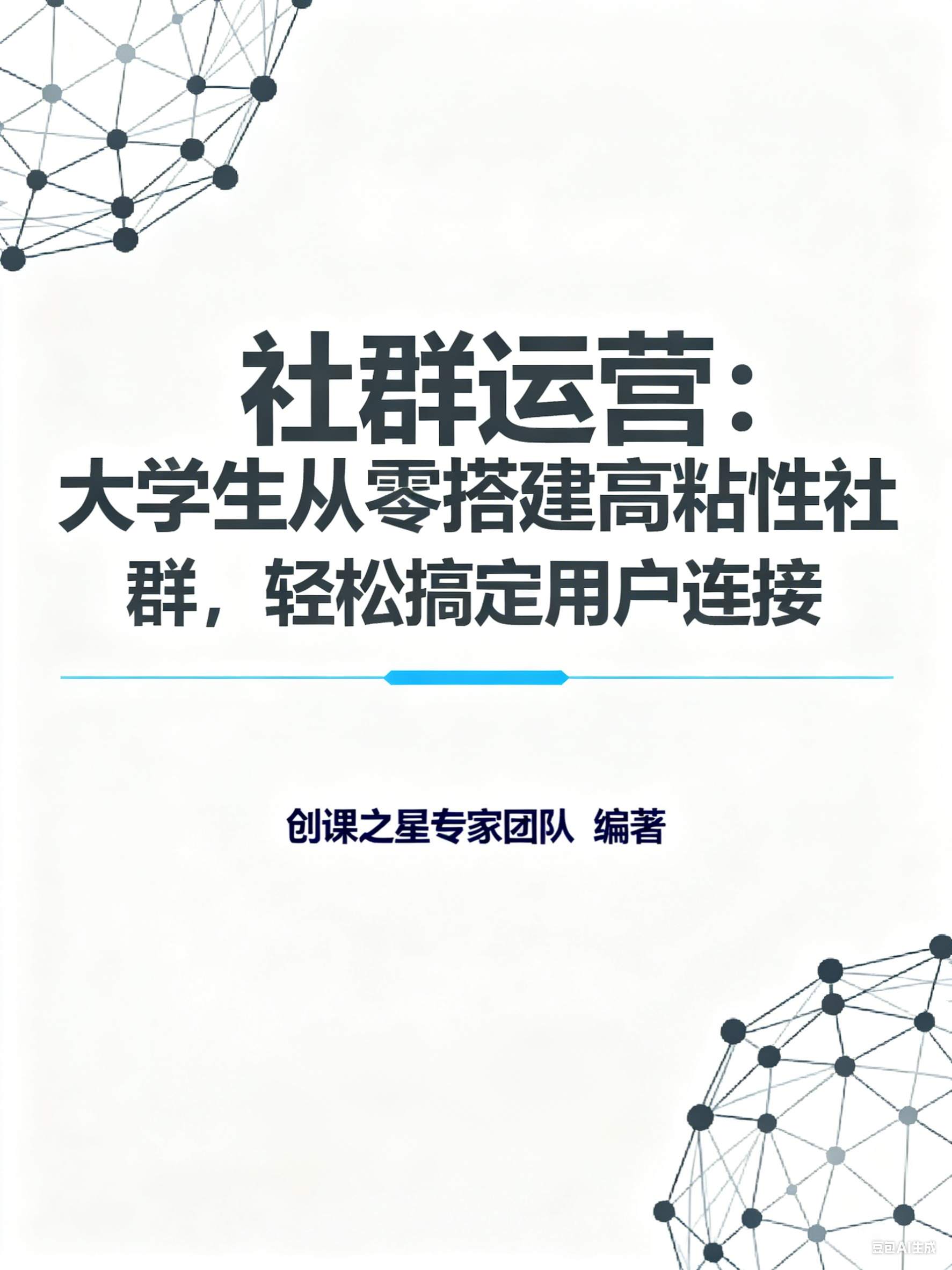 社群运营：大学生从零搭建高粘性社群，轻松搞定用户连接