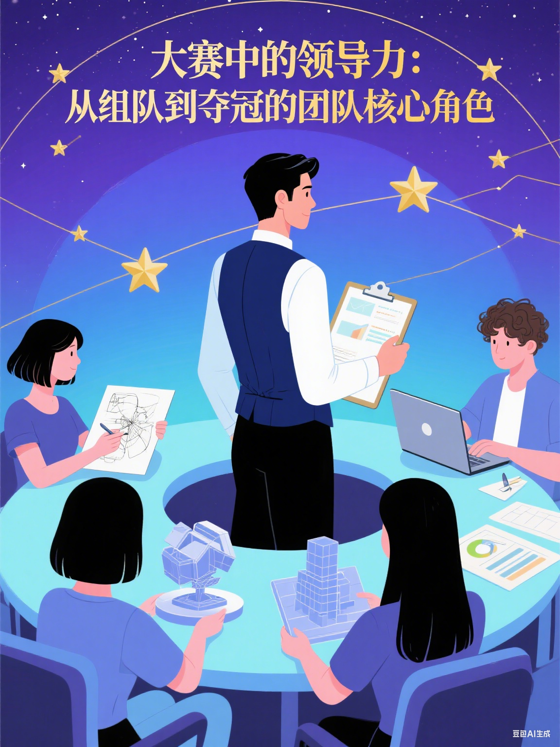 大赛中的领导力：从组队到夺冠的团队核心角色